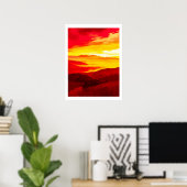 Mountain Sunset Poster (Heimbüro)
