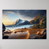 Mountain Sunset Poster (Vorne)