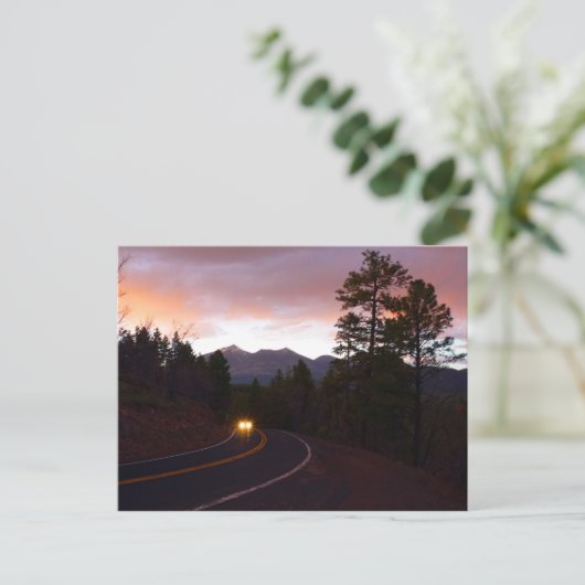 Mountain Sunset Postkarten (Stehend Vorderseite)