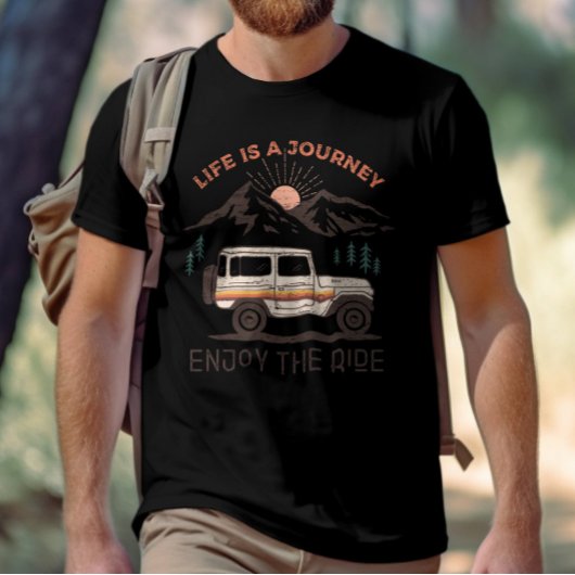 Mountain Sunset - Reisespende - Das Leben ist eine T-Shirt