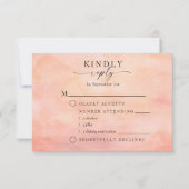 Mountain Sunset Rustic Wasserfarbe Wahl RSVP Karte (Vorderseite)