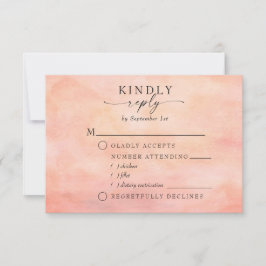 Mountain Sunset Rustic Wasserfarbe Wahl RSVP Karte