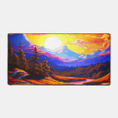Mountain Sunset Schreibtischunterlage (Vorderseite)