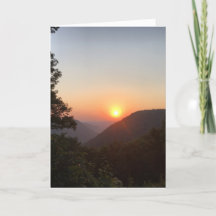 mountain sunset sympathy card