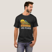 Mountain Sunset Vacation Gift Lake Placid New York T-Shirt (Vorne ganz)