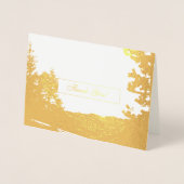 Mountain Sunset Vielen Dank Folienkarte (Vorderseite)