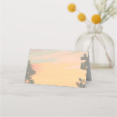 Mountain Sunset vorbehalten Platzkarte (Rückseite)