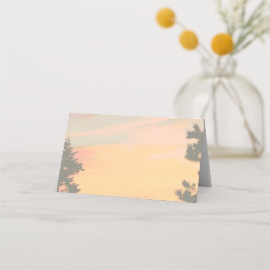 Mountain Sunset vorbehalten Platzkarte (Rückseite)