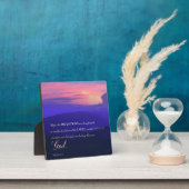 Mountain Sunset Wohngestaltung Plaque mit Easel Fotoplatte (InSitu)