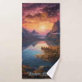 Mountain Symphony: Eine harmonische Mischung aus F Badehandtuch