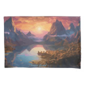 Mountain Symphony: Eine harmonische Mischung aus F Kissenbezug (Vorderseite-Links)