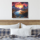 Mountain Symphony: Eine harmonische Mischung aus F Leinwanddruck (Insitu (Schlafzimmer))