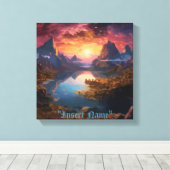 Mountain Symphony: Eine harmonische Mischung aus F Leinwanddruck (Insitu (Holzboden))