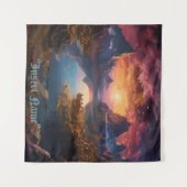 Mountain Symphony: Eine harmonische Mischung aus F Wandteppich (Vorderseite (Horizontal))