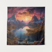 Mountain Symphony: Eine harmonische Mischung aus F Wandteppich (Vorderseite)