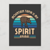 Mountain Tapir ist mein Geiststier Postkarte (Vorderseite)