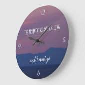 Mountain Themed, Mountain Time Clock Große Wanduhr (Winkel)