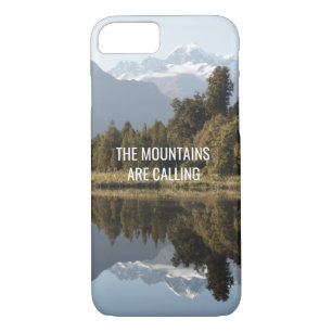 Mountain Themed Phone Case mit Zitat
