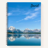 Mountain Themed Spiral Notebook Grand Tetons Notizblock (Vorderseite)