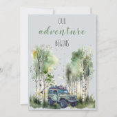 Mountain Thyme Wildblume Save the Date Karte (Vorderseite)