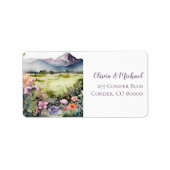 Mountain Thyme Wildflower Mailing Address Adressaufkleber (Vorne)