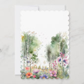 Mountain Thyme Wildflower Wedding Invitation Einladung (Rückseite)