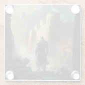 Mountain Town Siege Glasuntersetzer (Rückseite)