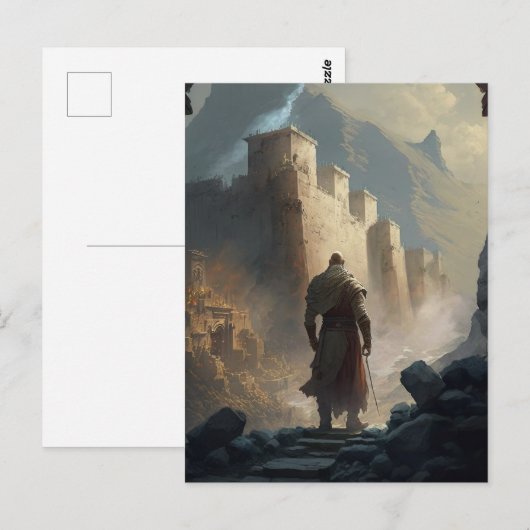 Mountain Town Siege Postkarte (Vorne/Hinten)