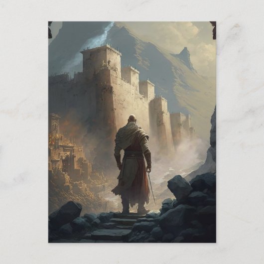 Mountain Town Siege Postkarte (Vorderseite)