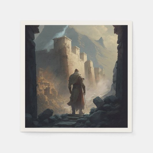 Mountain Town Siege Serviette (Vorderseite)