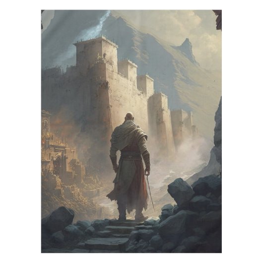 Mountain Town Siege Tischdecke (Vorderseite)