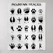 Mountain Tracks Poster (Vorne)