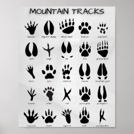 Mountain Tracks Poster