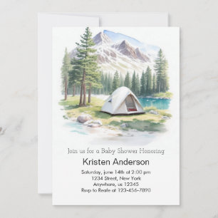 Mountain Trail Adventure erwartet Baby Shower Einladung