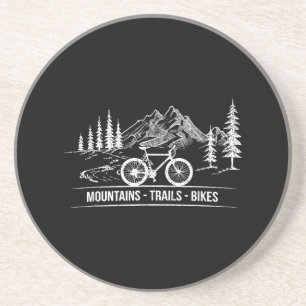 Mountain Trail Bikes - Radfahrer Fahrrad Fahrer Ra Getränkeuntersetzer