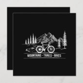 Mountain Trail Bikes - Radfahrer Rad fahren Dankeskarte (Vorne/Hinten)