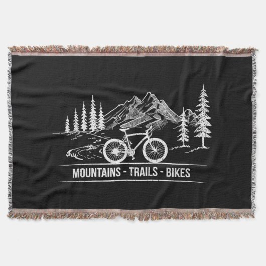 Mountain Trail Bikes - Radfahrer Rad fahren Decke (Vorderseite)