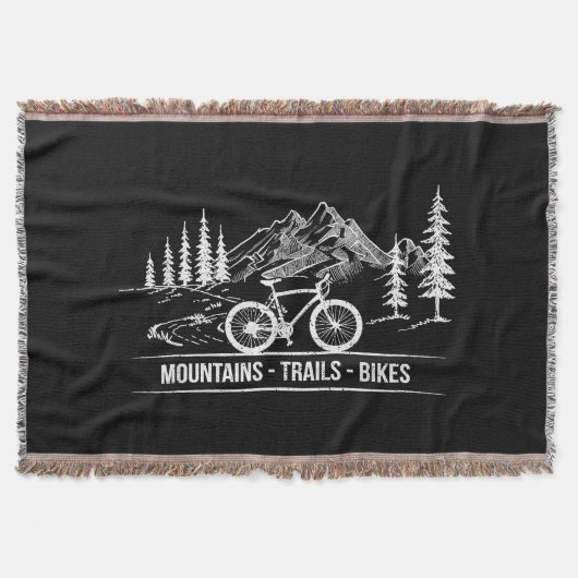 Mountain Trail Bikes - Radfahrer Rad fahren Decke (Vorderseite)