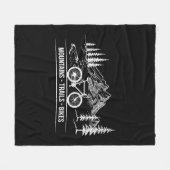 Mountain Trail Bikes - Radfahrer Rad fahren Fleecedecke (Vorderseite (Horizontal))