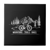Mountain Trail Bikes - Radfahrer Rad fahren Fliese (Vorderseite)