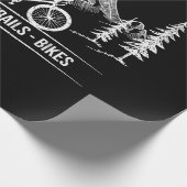 Mountain Trail Bikes - Radfahrer Rad fahren Geschenkpapier (Ecke)