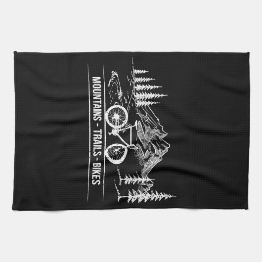 Mountain Trail Bikes - Radfahrer Rad fahren Geschirrtuch (Horizontal)