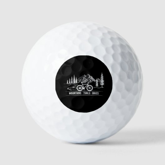 Mountain Trail Bikes - Radfahrer Rad fahren Golfball (Vorderseite)