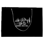 Mountain Trail Bikes - Radfahrer Rad fahren Große Geschenktüte (Rückseite)