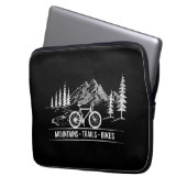 Mountain Trail Bikes - Radfahrer Rad fahren Laptopschutzhülle (Vorderseite Links)