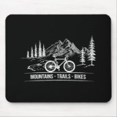 Mountain Trail Bikes - Radfahrer Rad fahren Mousepad (Vorne)