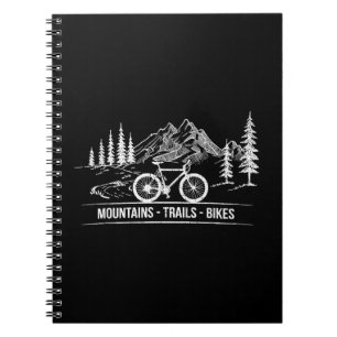 Mountain Trail Bikes - Radfahrer Rad fahren Notizblock