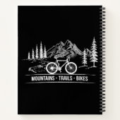 Mountain Trail Bikes - Radfahrer Rad fahren Notizblock (Rückseite)