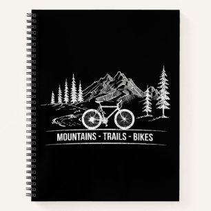 Mountain Trail Bikes - Radfahrer Rad fahren Notizblock