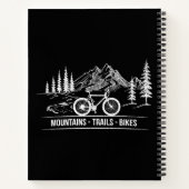 Mountain Trail Bikes - Radfahrer Rad fahren Notizblock (Rückseite)